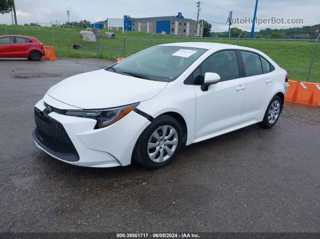 2020 Toyota Corolla Le White vin: 5YFEPRAE8LP011287