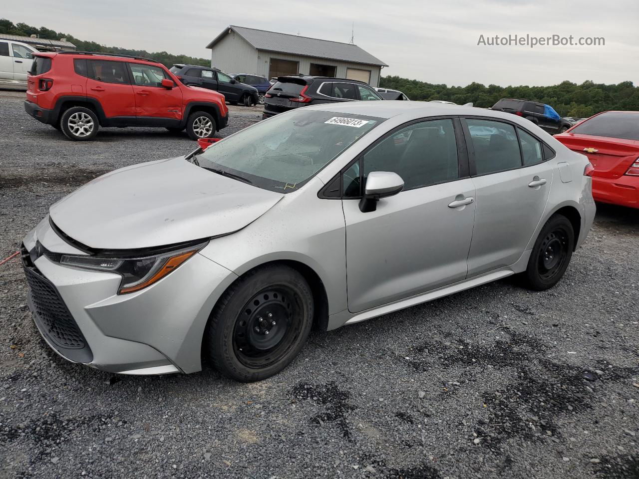 2020 Toyota Corolla Le Серебряный vin: 5YFEPRAE8LP020880