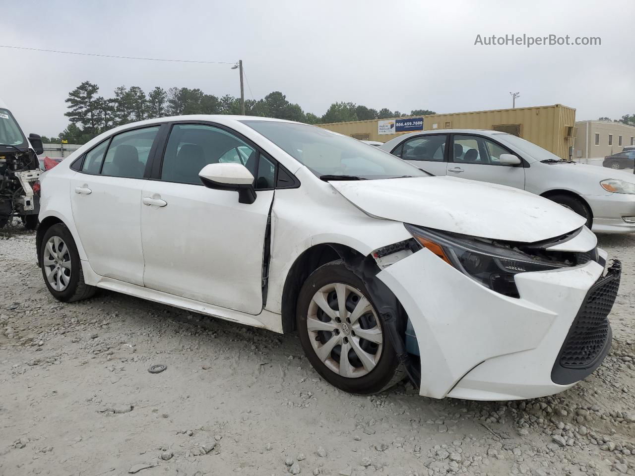 2020 Toyota Corolla Le White vin: 5YFEPRAE8LP049117