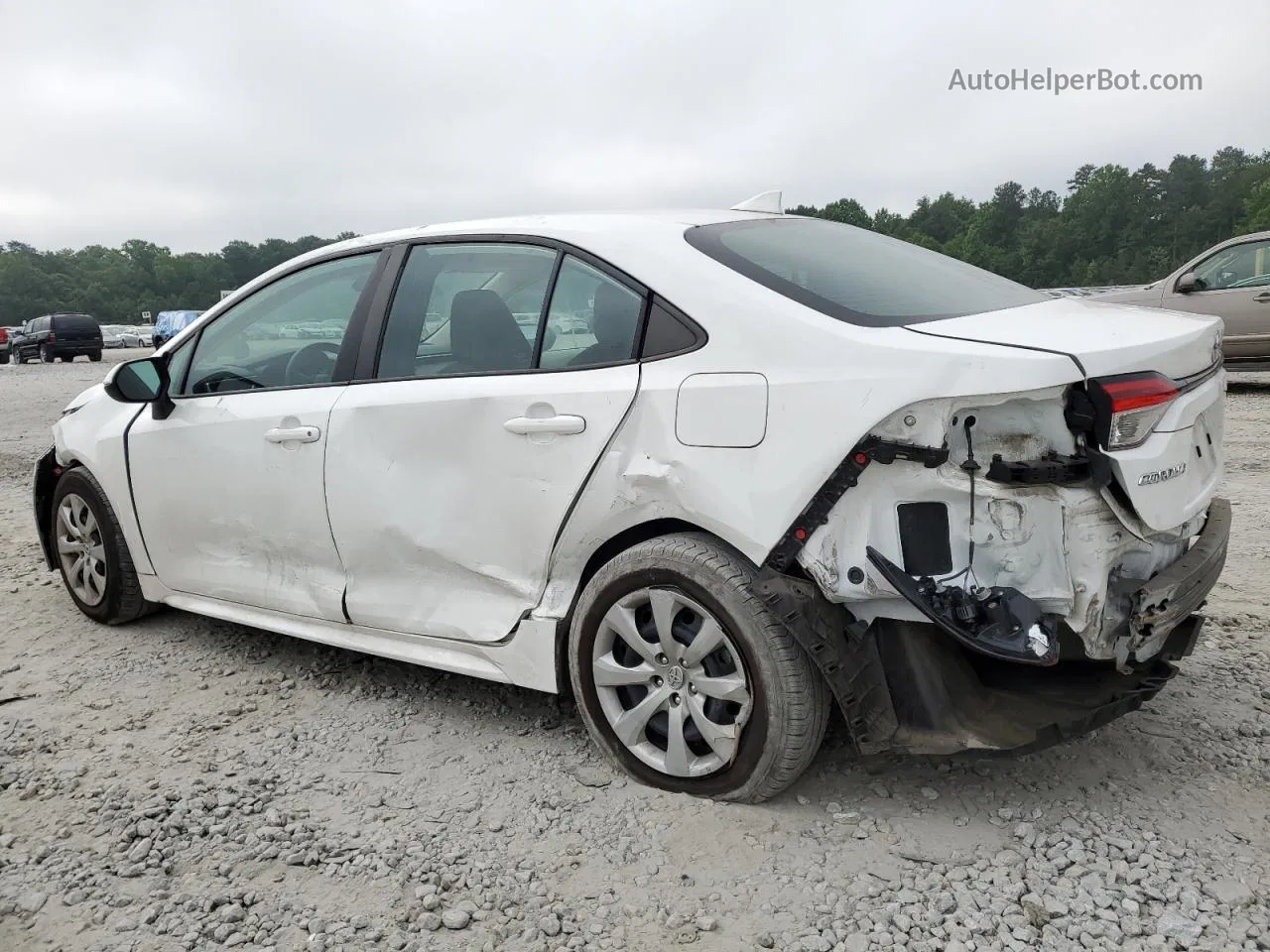 2020 Toyota Corolla Le White vin: 5YFEPRAE8LP049117