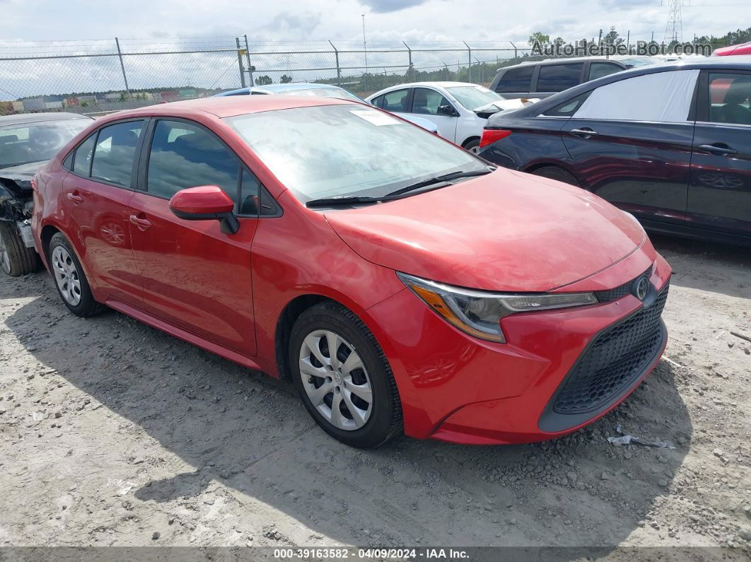 2020 Toyota Corolla Le Red vin: 5YFEPRAE8LP069884