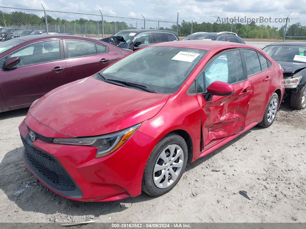 2020 Toyota Corolla Le Красный vin: 5YFEPRAE8LP069884