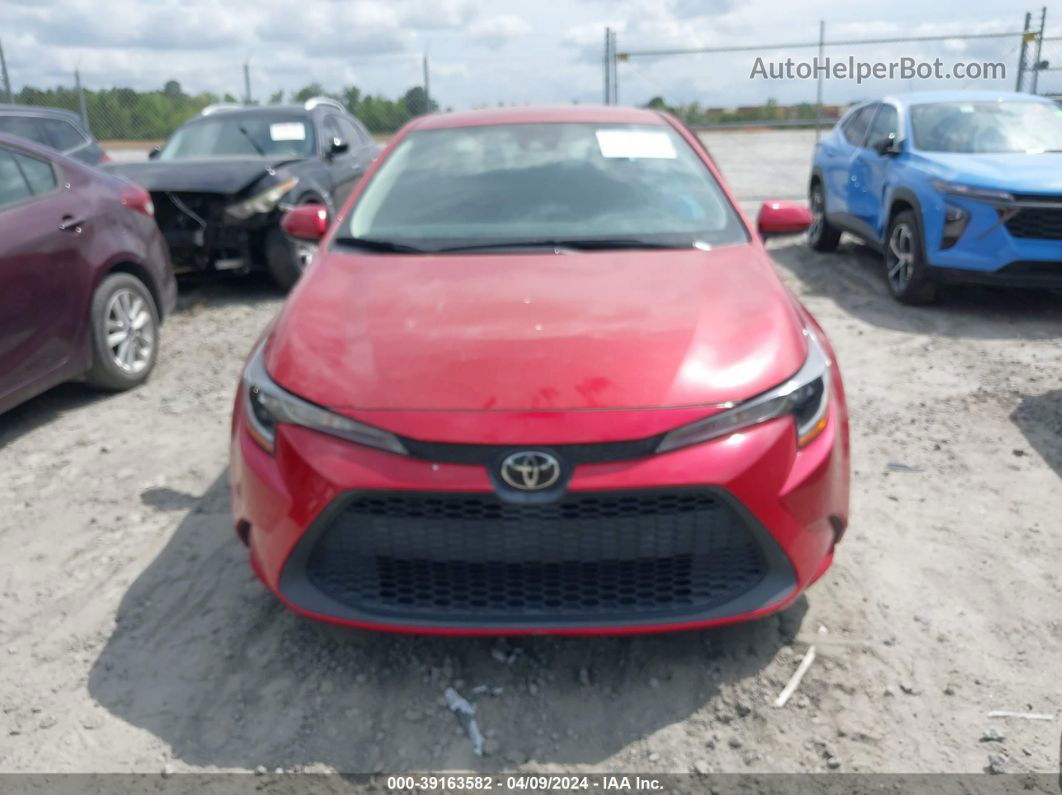 2020 Toyota Corolla Le Красный vin: 5YFEPRAE8LP069884