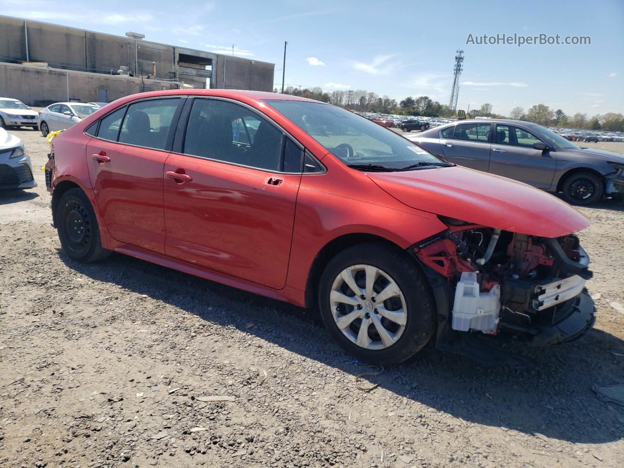 2020 Toyota Corolla Le Red vin: 5YFEPRAE8LP071621