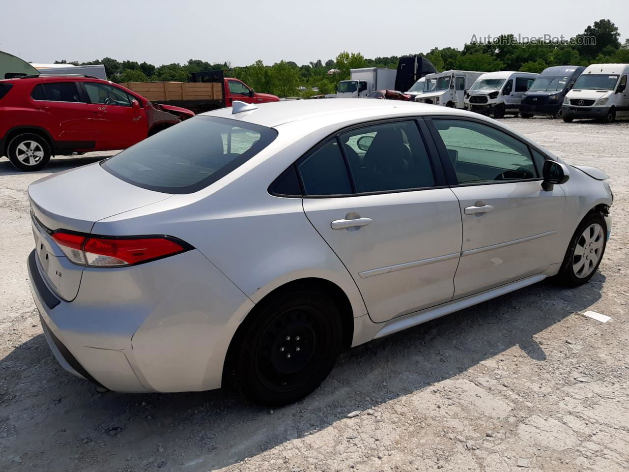 2020 Toyota Corolla Le Silver vin: 5YFEPRAE8LP078939