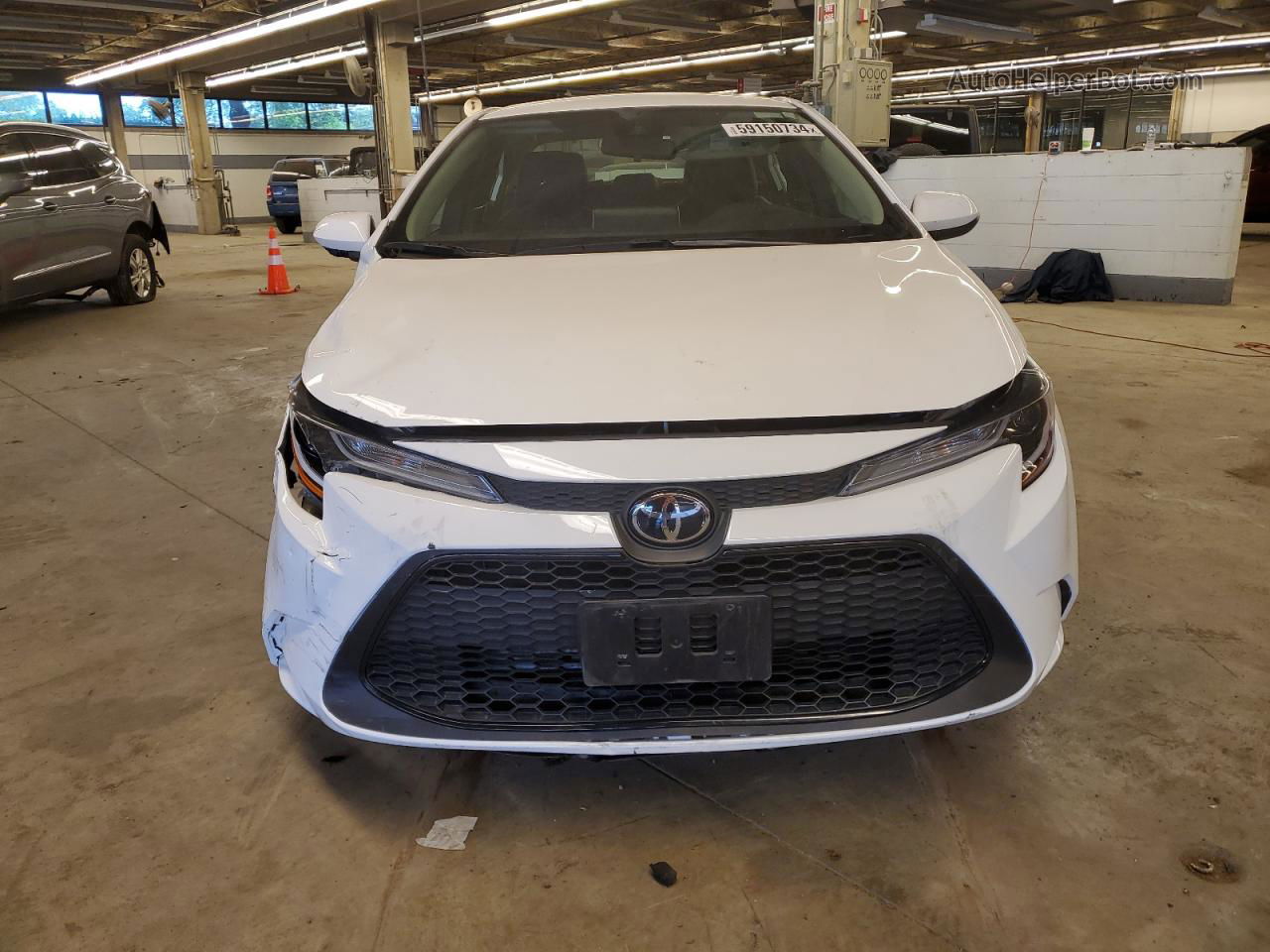 2020 Toyota Corolla Le White vin: 5YFEPRAE8LP103130