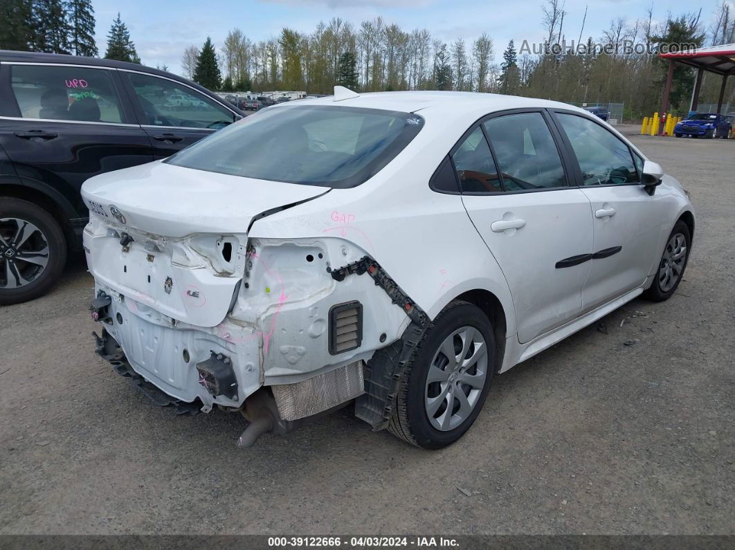 2020 Toyota Corolla Le White vin: 5YFEPRAE8LP113740