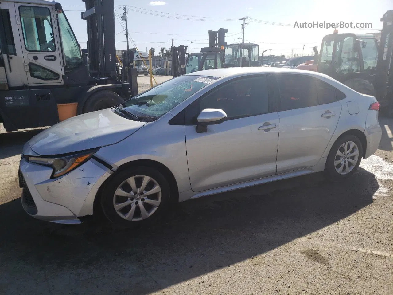 2020 Toyota Corolla Le Silver vin: 5YFEPRAE9LP029846