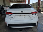 2020 Toyota Corolla Le White vin: 5YFEPRAE9LP072471