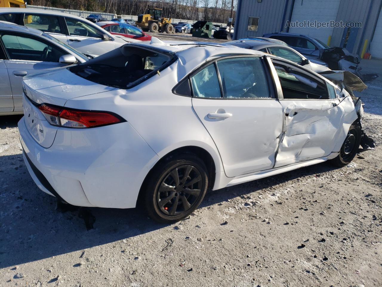 2020 Toyota Corolla Le White vin: 5YFEPRAE9LP097760