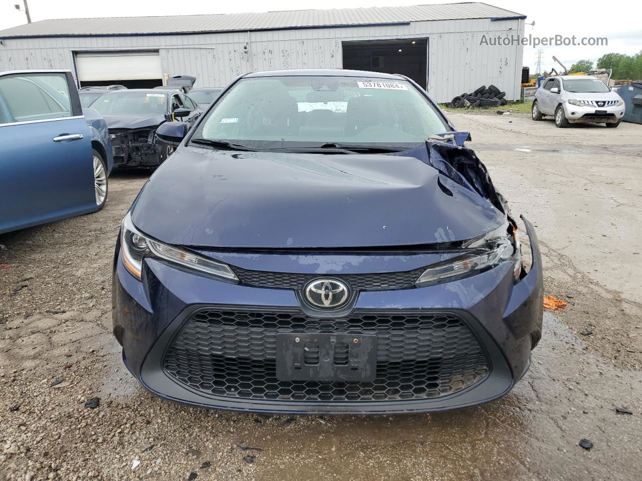 2020 Toyota Corolla Le Синий vin: 5YFEPRAEXLP015308