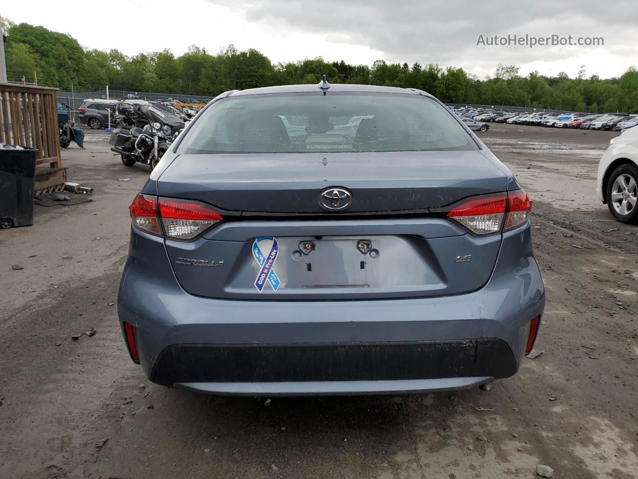 2020 Toyota Corolla Le Blue vin: 5YFEPRAEXLP033503