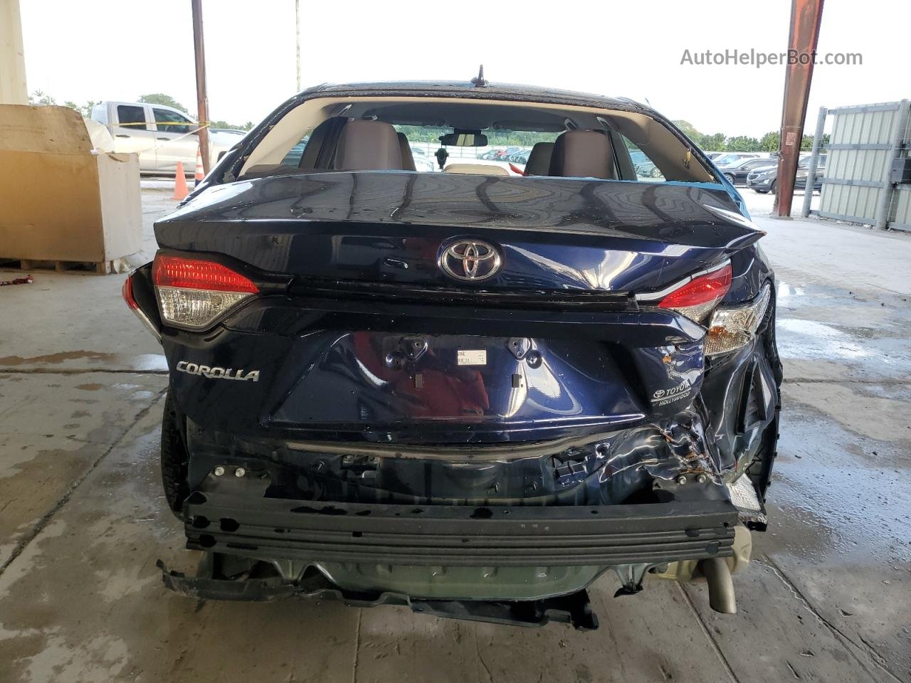 2020 Toyota Corolla Le Blue vin: 5YFEPRAEXLP039771