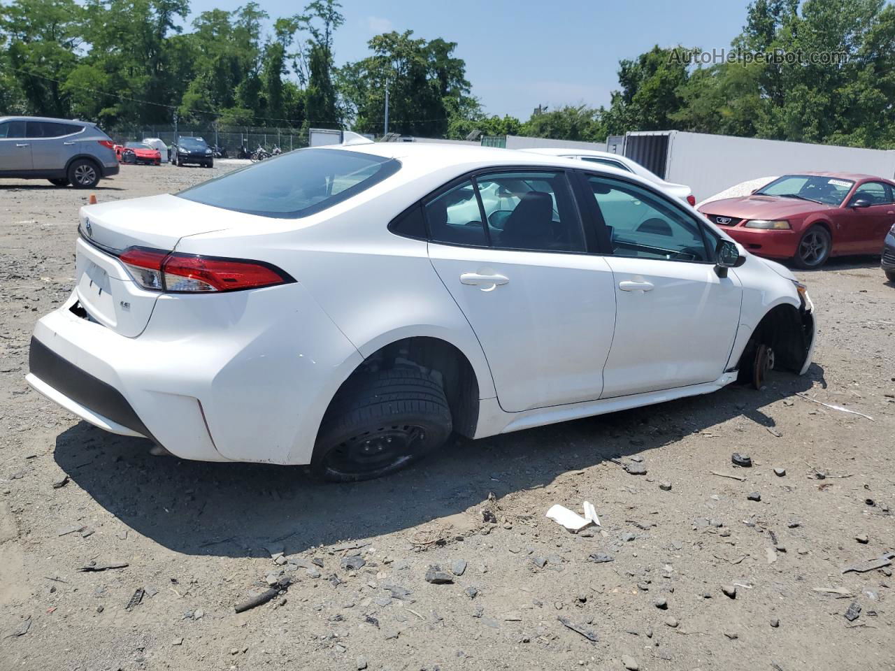 2020 Toyota Corolla Le Белый vin: 5YFEPRAEXLP049930