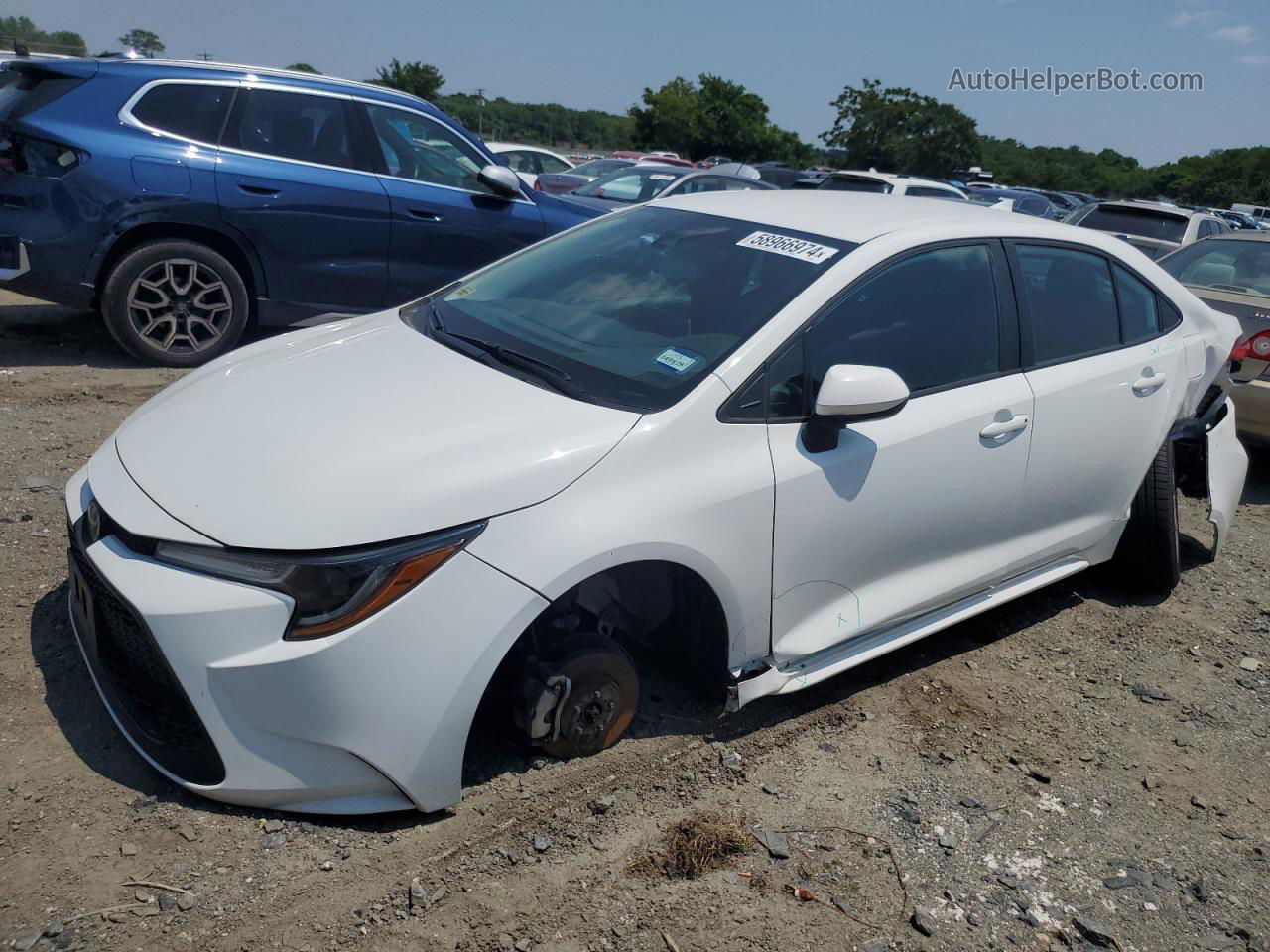 2020 Toyota Corolla Le Белый vin: 5YFEPRAEXLP049930