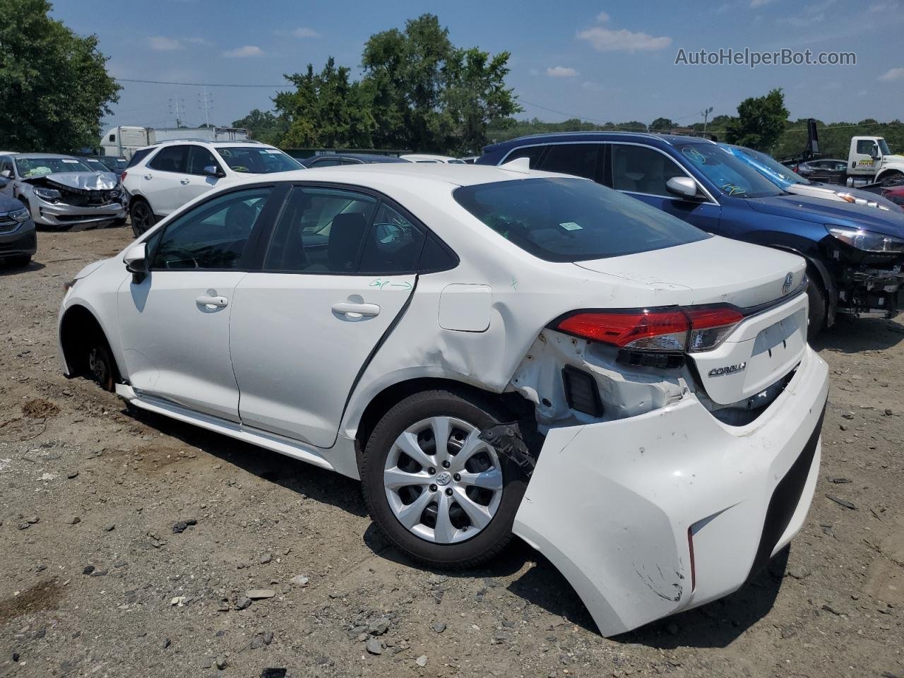 2020 Toyota Corolla Le Белый vin: 5YFEPRAEXLP049930