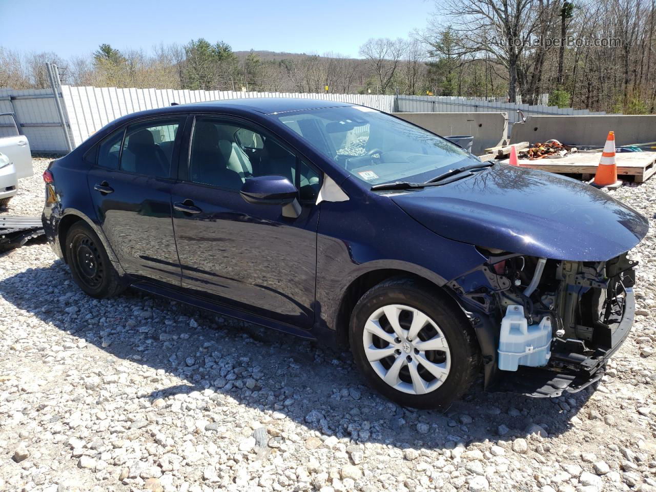 2020 Toyota Corolla Le Blue vin: 5YFEPRAEXLP058689