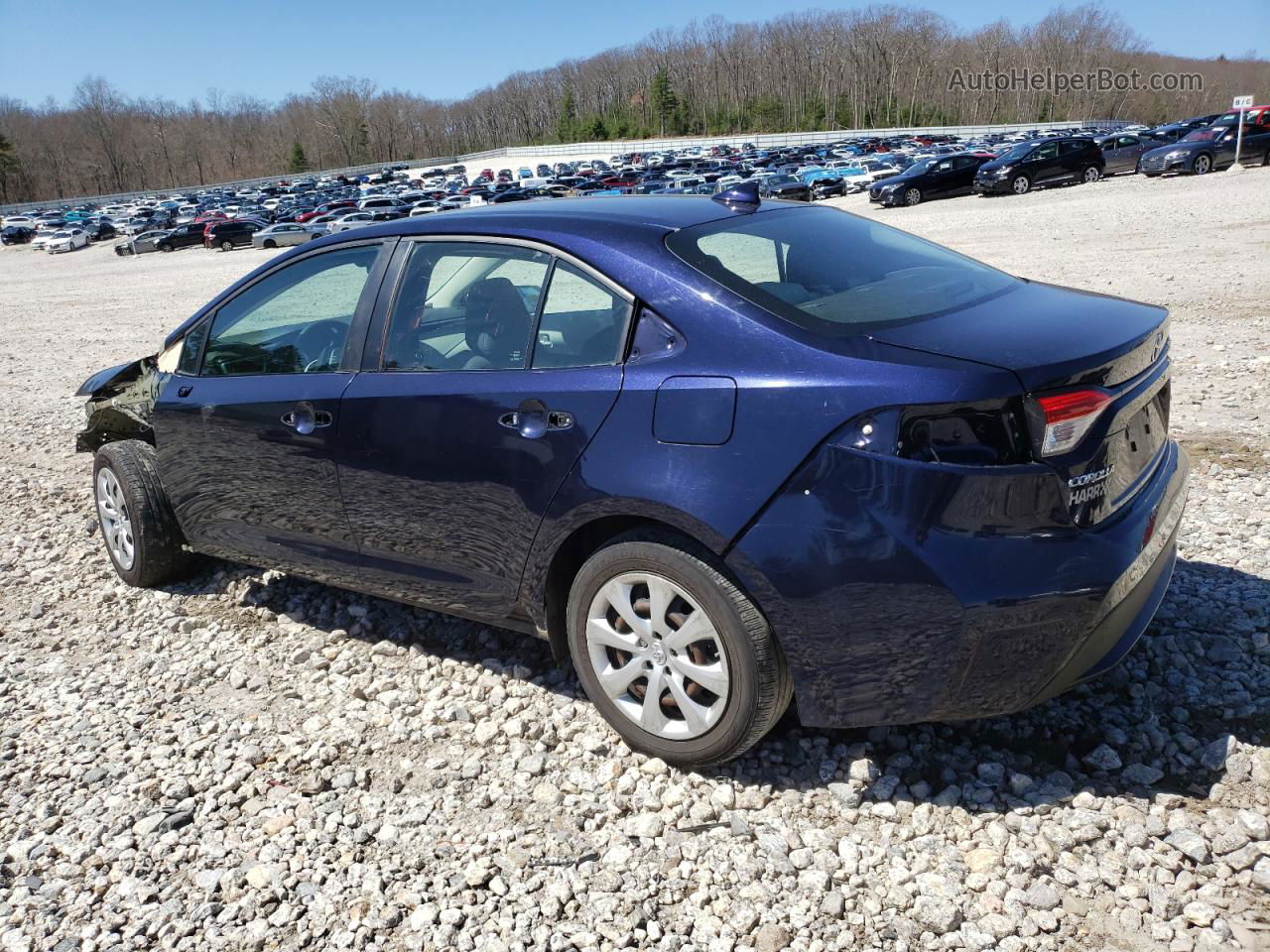 2020 Toyota Corolla Le Синий vin: 5YFEPRAEXLP058689