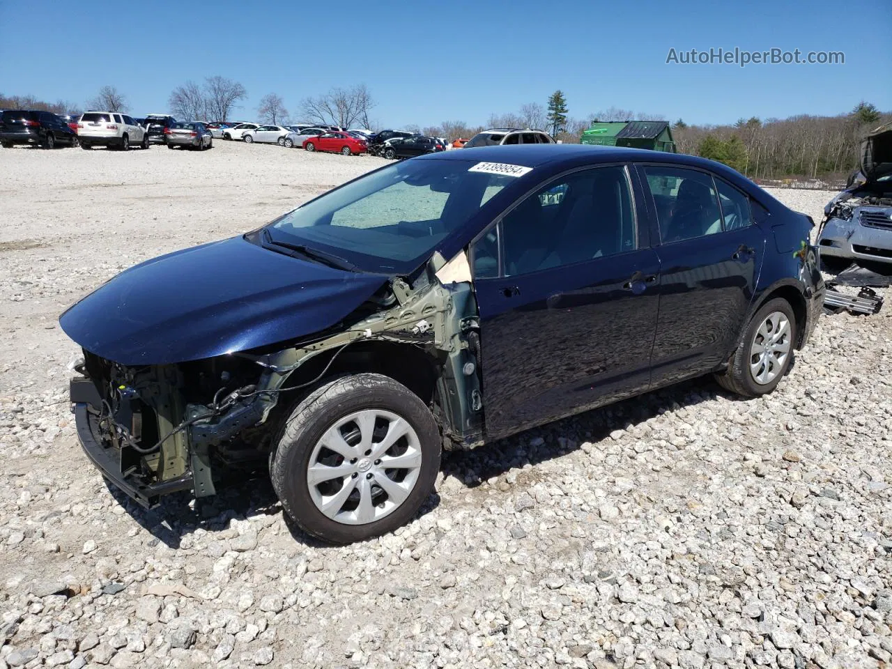 2020 Toyota Corolla Le Синий vin: 5YFEPRAEXLP058689