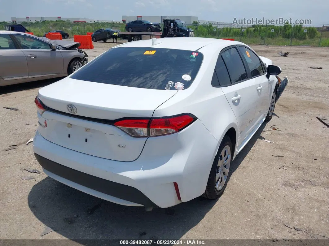 2020 Toyota Corolla Le White vin: 5YFEPRAEXLP103968