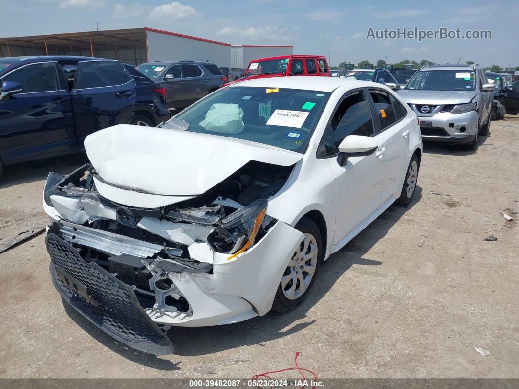 2020 Toyota Corolla Le White vin: 5YFEPRAEXLP103968