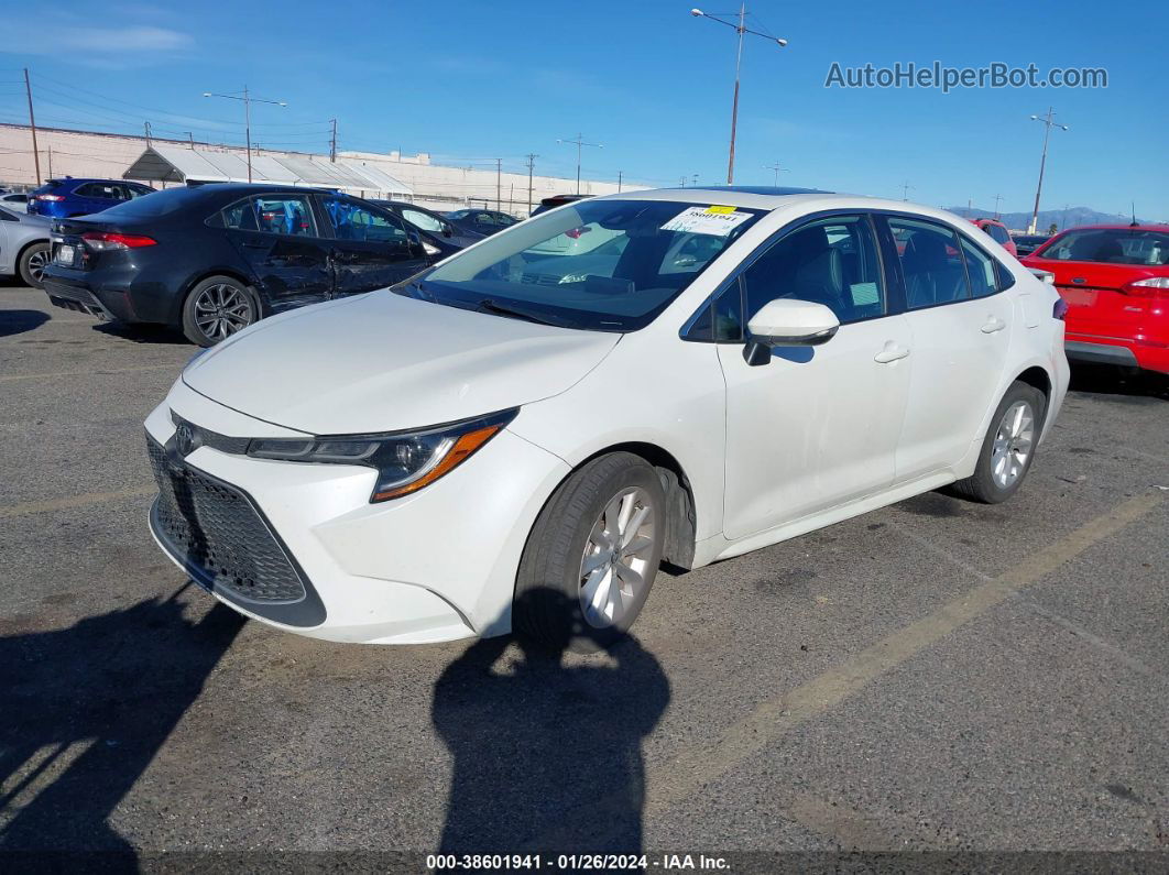 2021 Toyota Corolla Xle White vin: 5YFFPMAE5MP243998