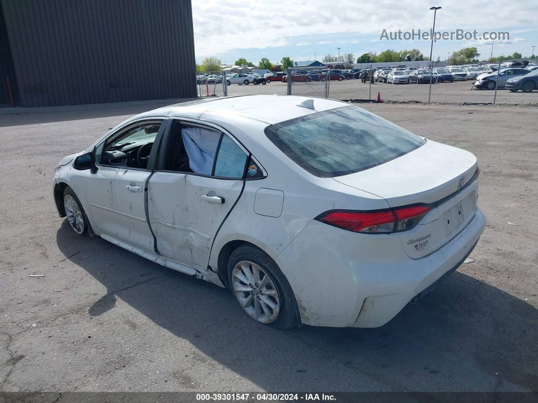 2020 Toyota Corolla Xle White vin: 5YFFPRAE3LP052205