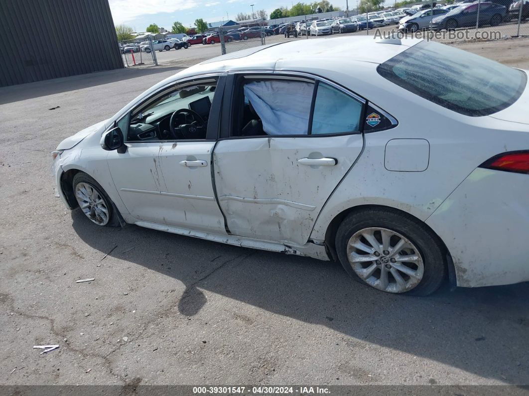 2020 Toyota Corolla Xle White vin: 5YFFPRAE3LP052205