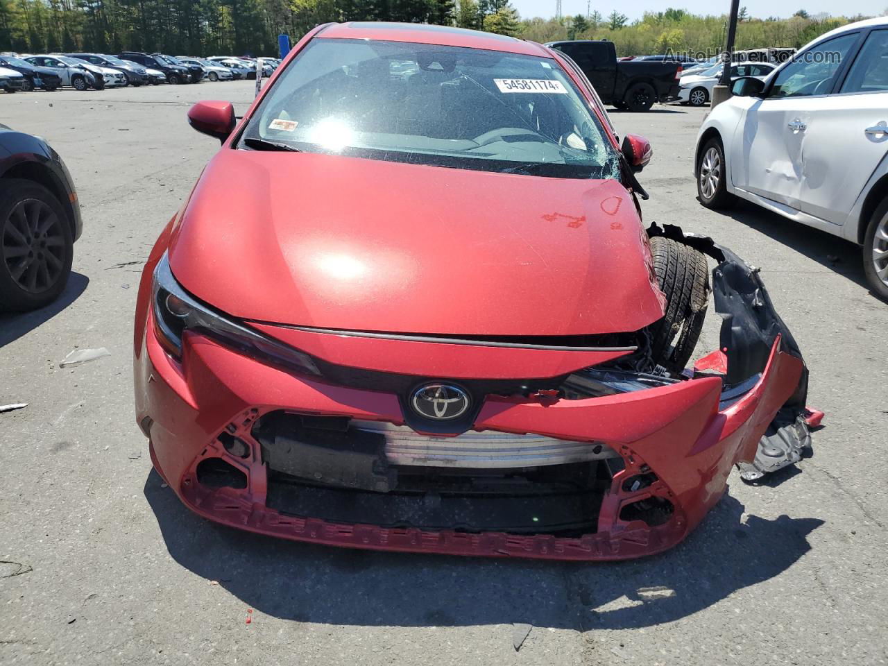 2020 Toyota Corolla Xle Red vin: 5YFFPRAE4LP018791