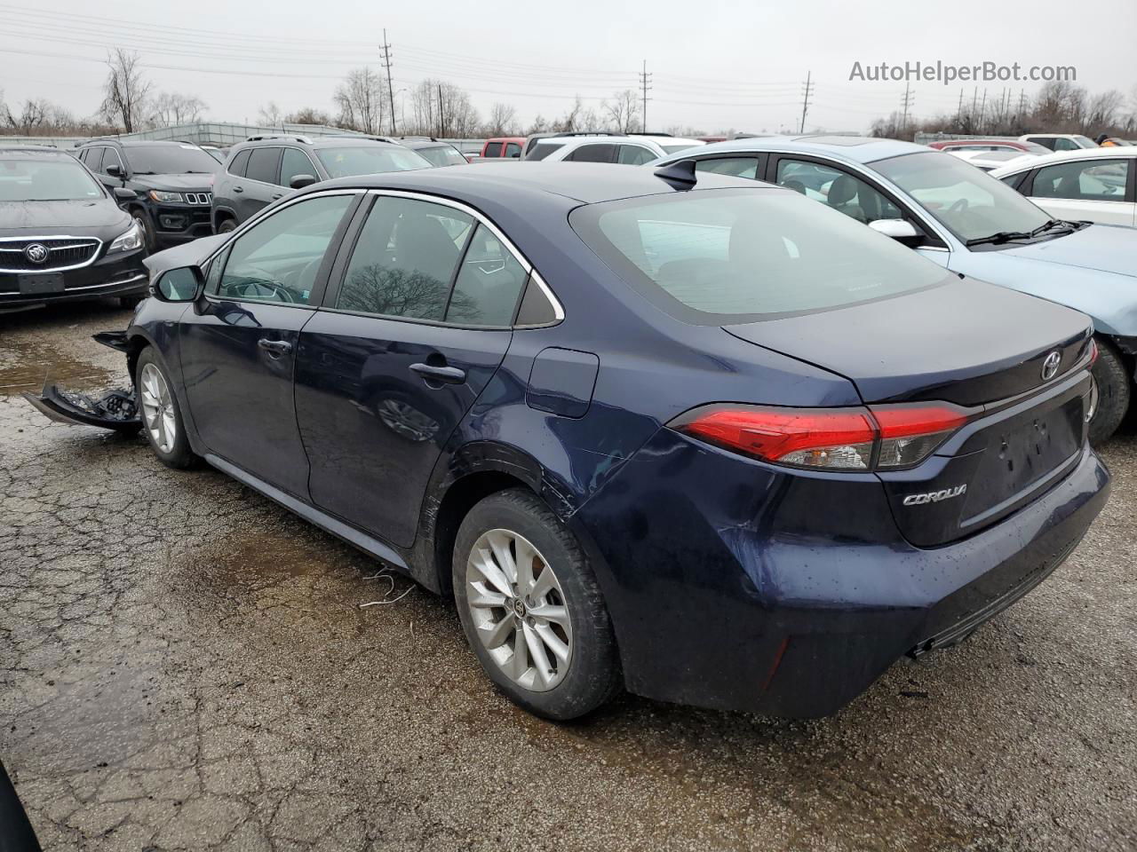 2020 Toyota Corolla Xle Blue vin: 5YFFPRAE5LP052058