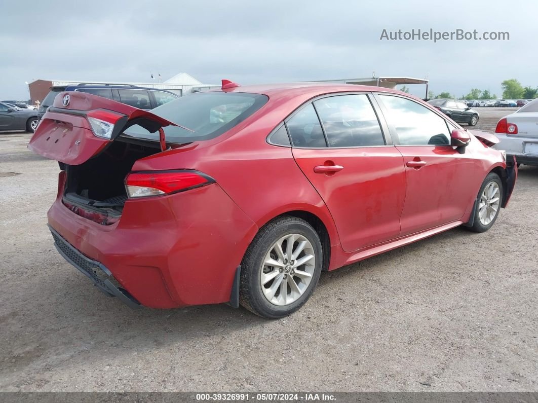 2020 Toyota Corolla Le Red vin: 5YFHPRAE1LP035878