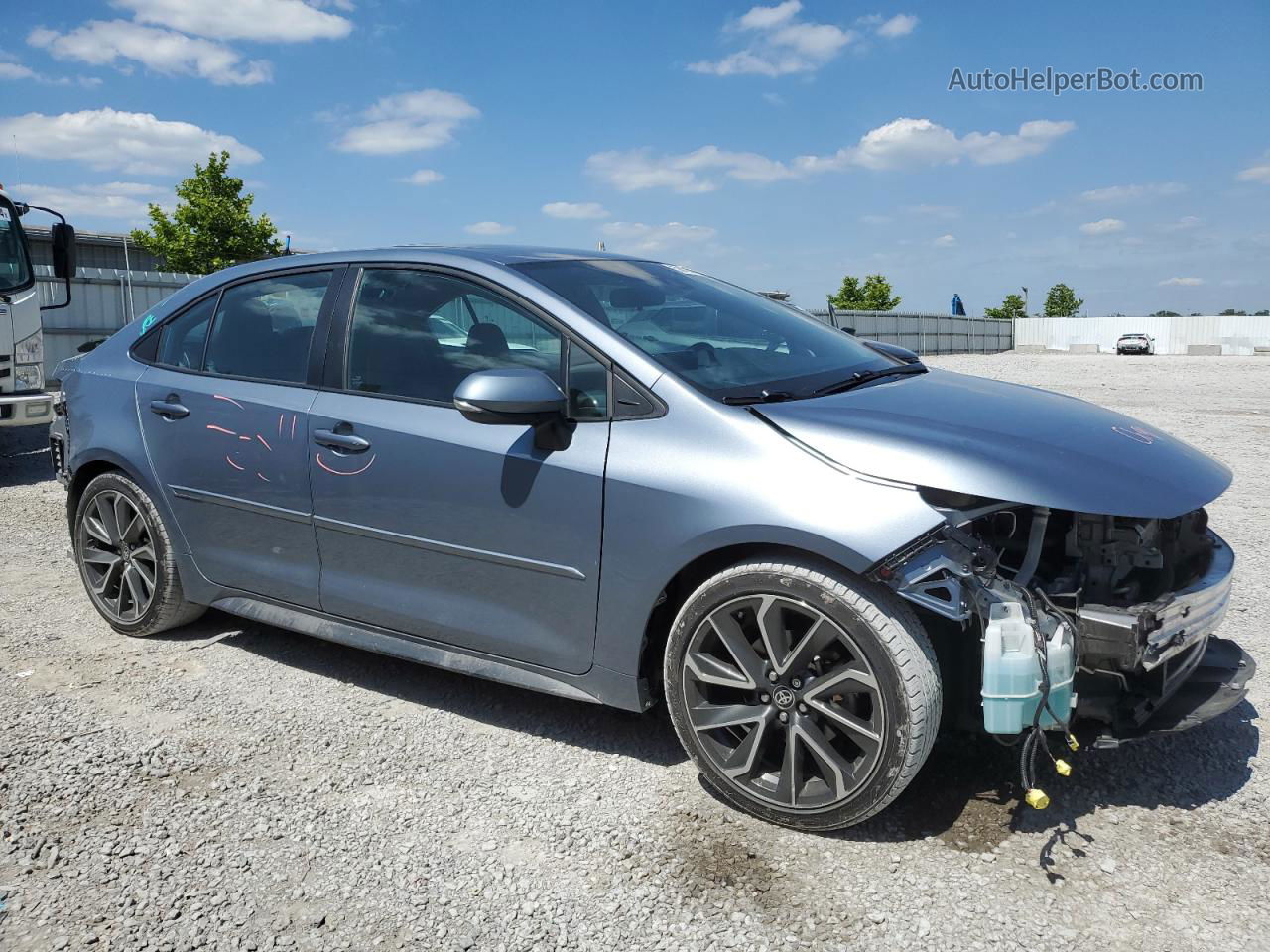 2020 Toyota Corolla Se Gray vin: 5YFM4RCE3LP045915