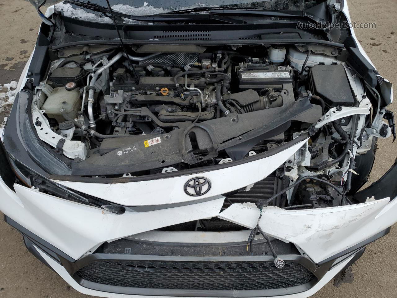 2020 Toyota Corolla Se White vin: 5YFM4RCE5LP022460