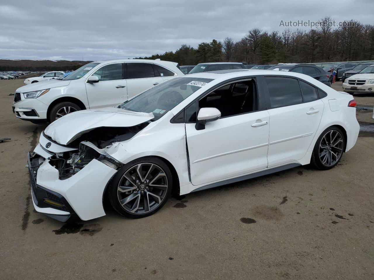 2020 Toyota Corolla Se White vin: 5YFM4RCE5LP022460