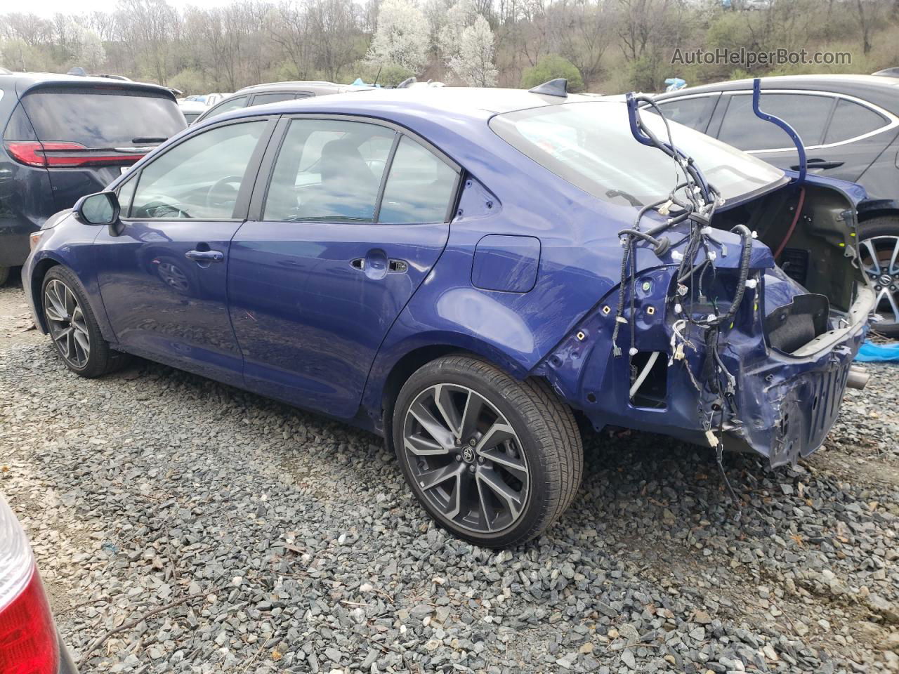 2021 Toyota Corolla Se Синий vin: 5YFP4MCE2MP078650