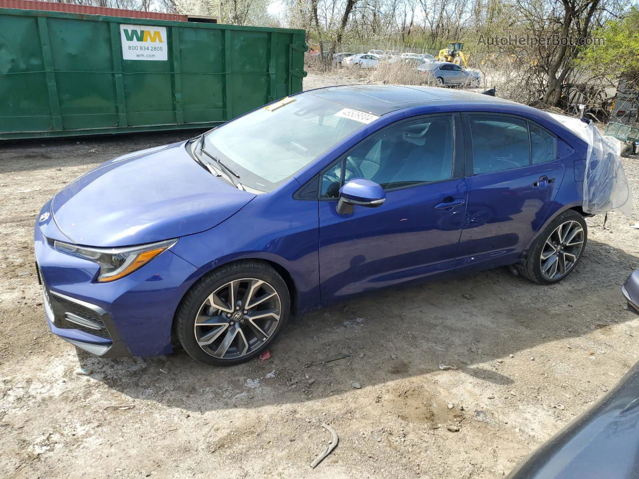 2021 Toyota Corolla Se Синий vin: 5YFP4MCE2MP078650