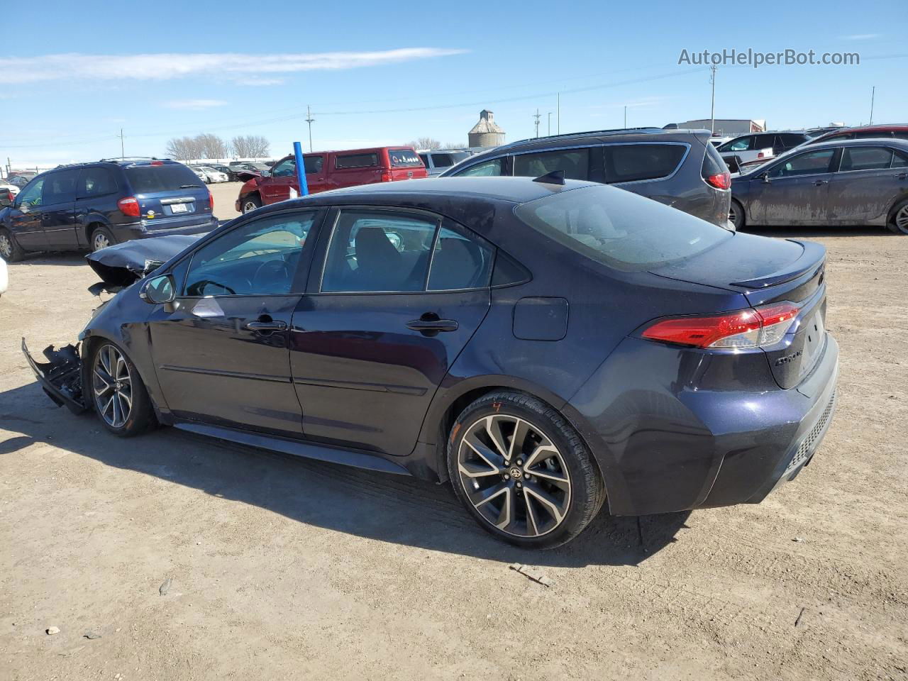 2021 Toyota Corolla Se Blue vin: 5YFP4MCE3MP063946