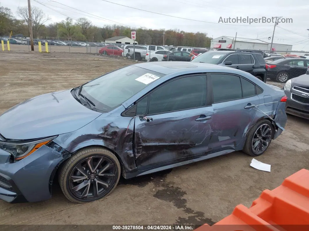 2021 Toyota Corolla Se Blue vin: 5YFP4MCE4MP060666