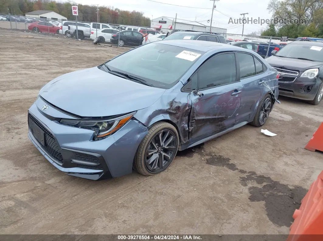 2021 Toyota Corolla Se Blue vin: 5YFP4MCE4MP060666