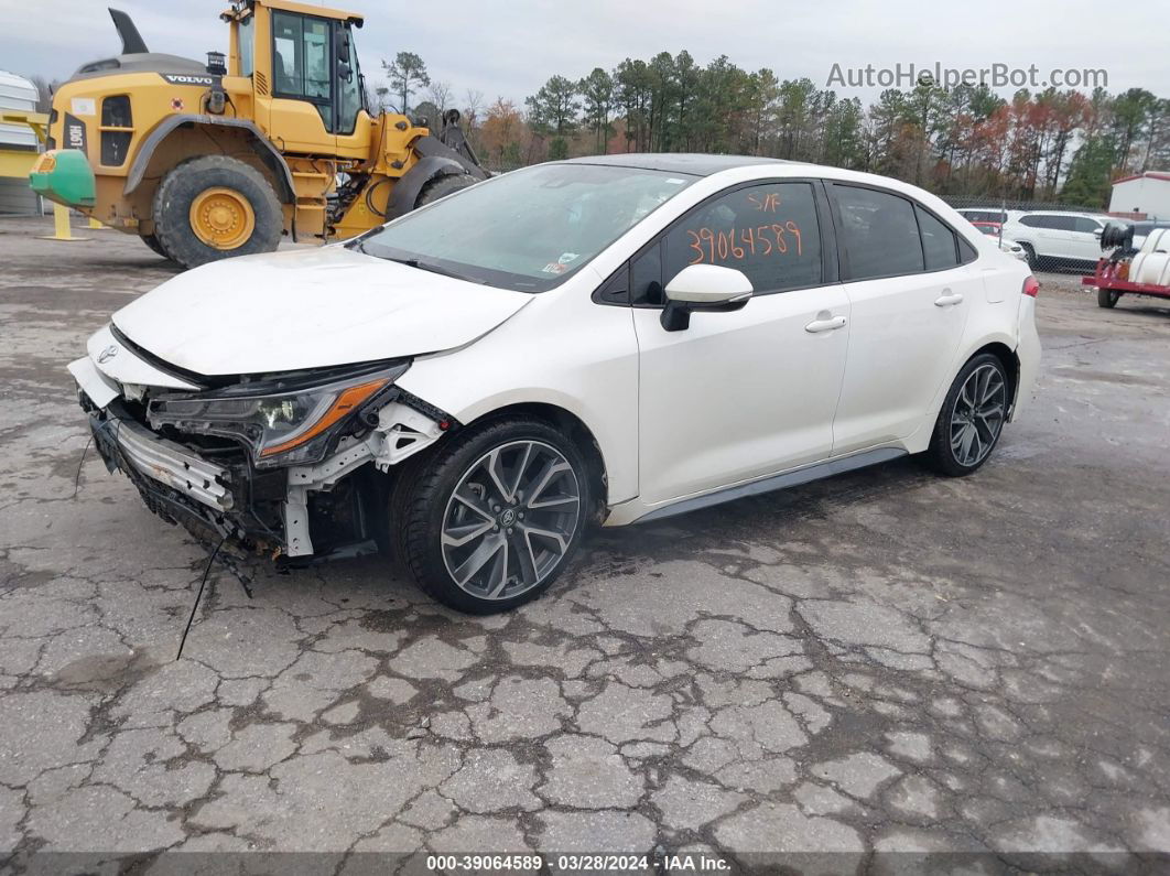 2021 Toyota Corolla Se White vin: 5YFP4MCE9MP087457