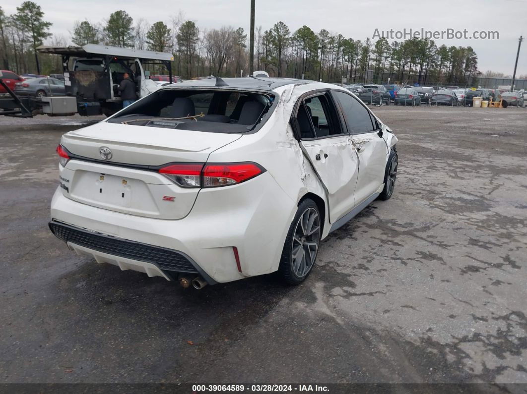 2021 Toyota Corolla Se White vin: 5YFP4MCE9MP087457