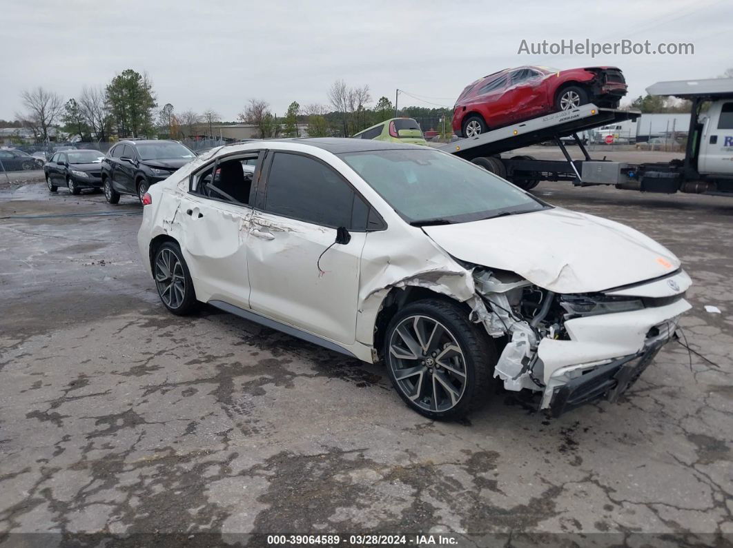 2021 Toyota Corolla Se White vin: 5YFP4MCE9MP087457