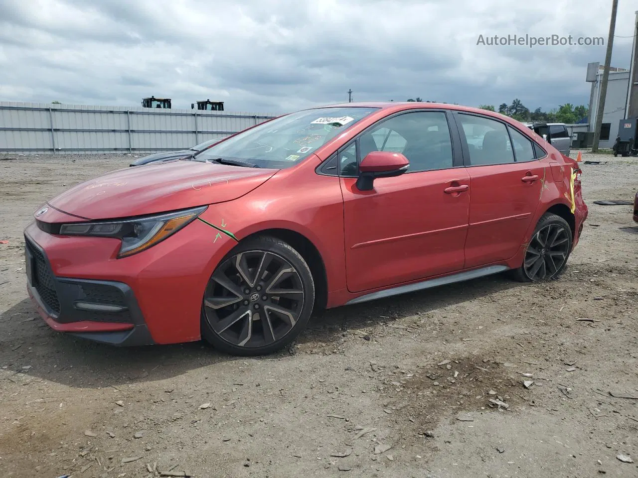 2020 Toyota Corolla Se Красный vin: 5YFP4RCE0LP020466