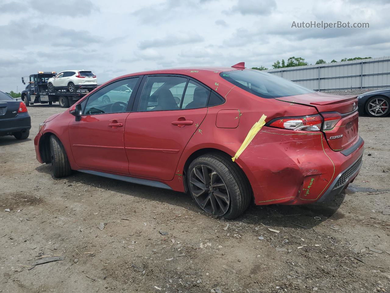 2020 Toyota Corolla Se Red vin: 5YFP4RCE0LP020466