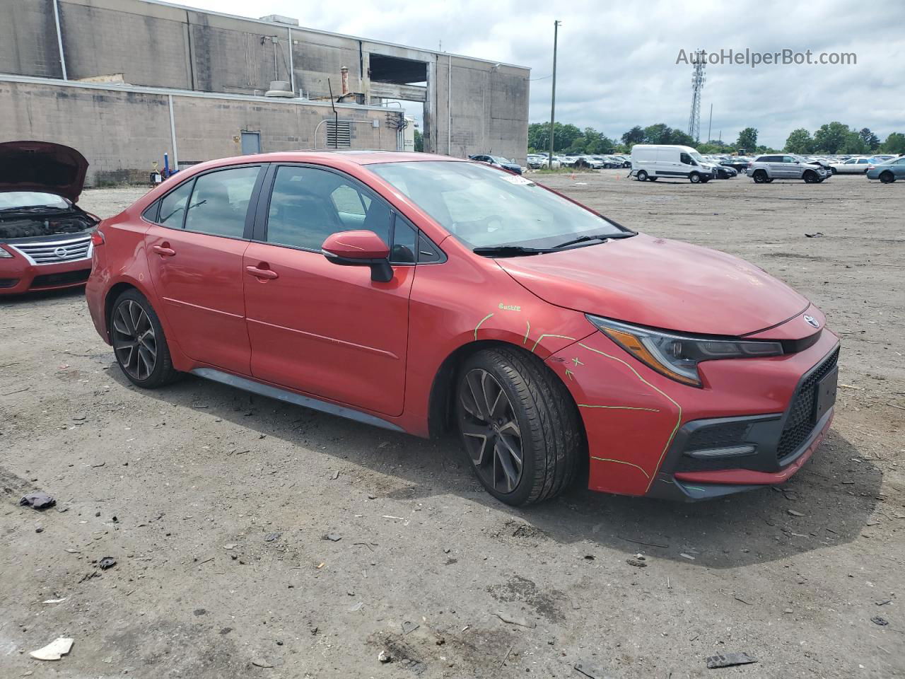 2020 Toyota Corolla Se Red vin: 5YFP4RCE0LP020466