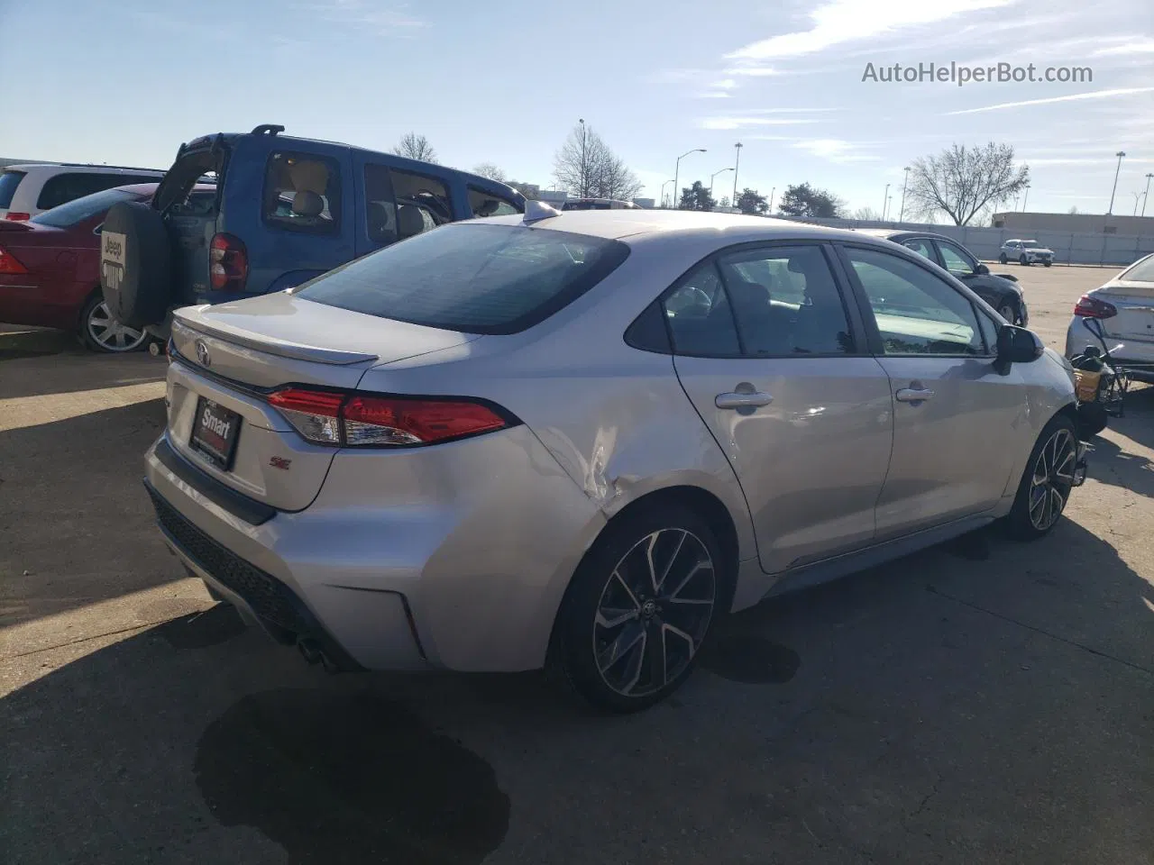 2020 Toyota Corolla Se Silver vin: 5YFP4RCE1LP034943