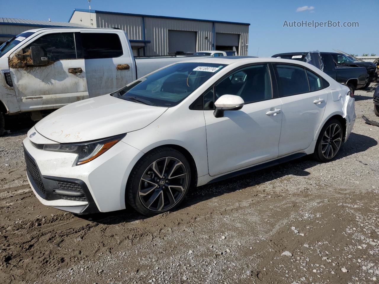 2020 Toyota Corolla Se White vin: 5YFP4RCE5LP022018