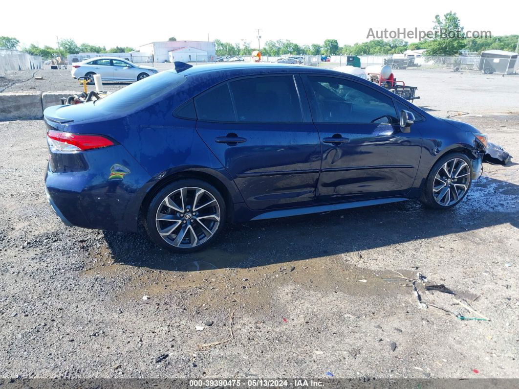 2020 Toyota Corolla Se Dark Blue vin: 5YFP4RCE7LP028712