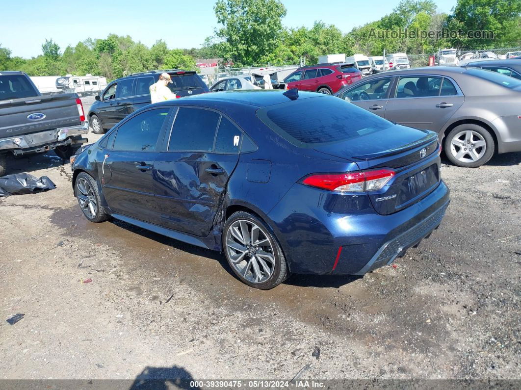 2020 Toyota Corolla Se Dark Blue vin: 5YFP4RCE7LP028712