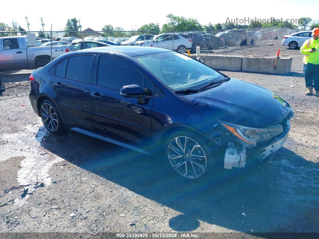 2020 Toyota Corolla Se Dark Blue vin: 5YFP4RCE7LP028712